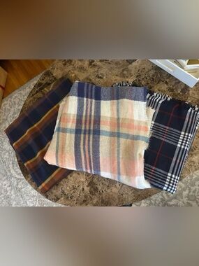 Plaid Blanket Scarf Bundle
